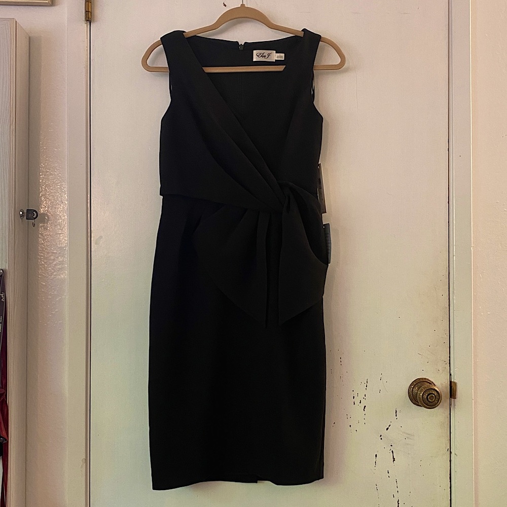 Eliza J black sheath dress